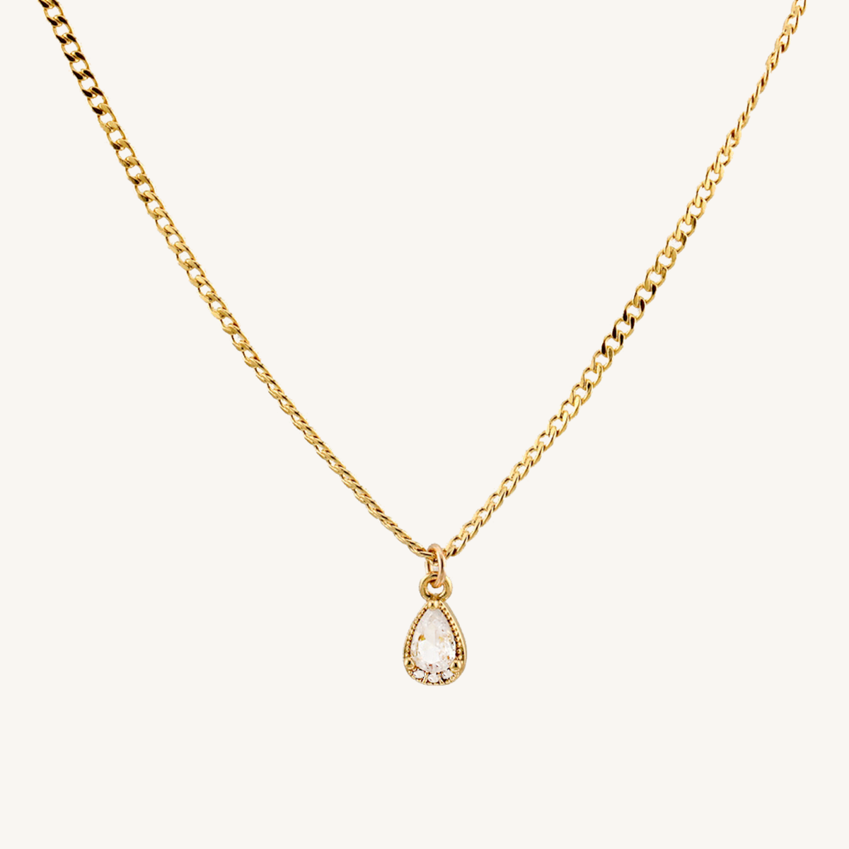 The Gold Diamond Charm Necklace