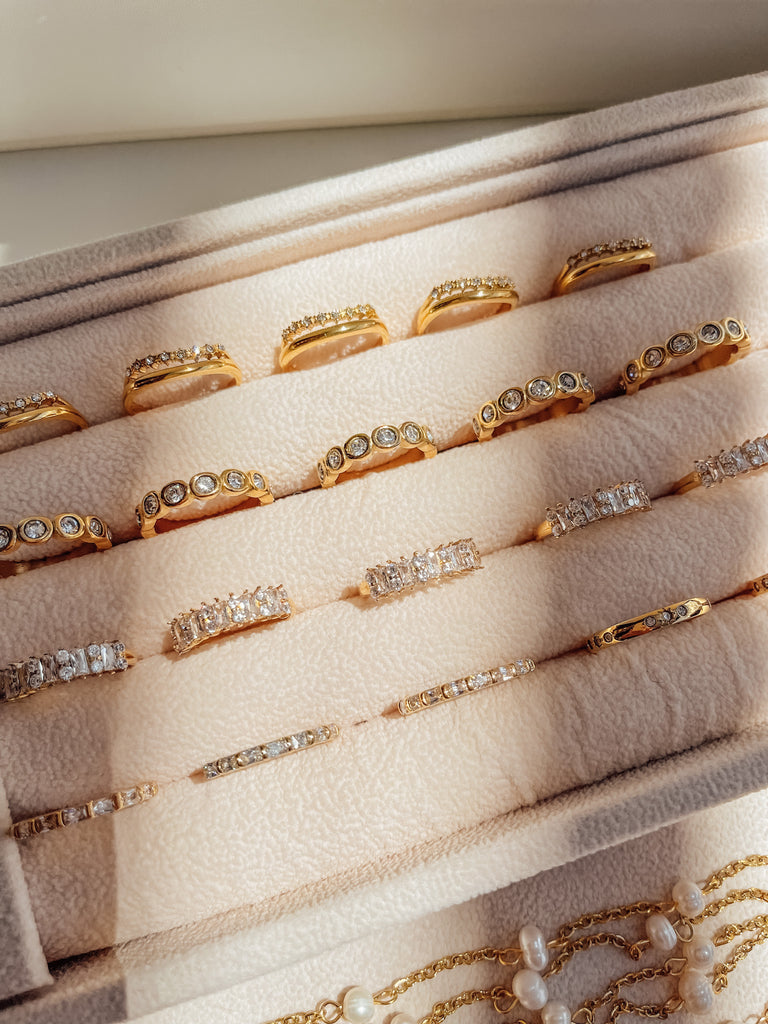 Gold Plated and Gold Filled Non Tarnish Water Resistant Jewelry Dainty Rings