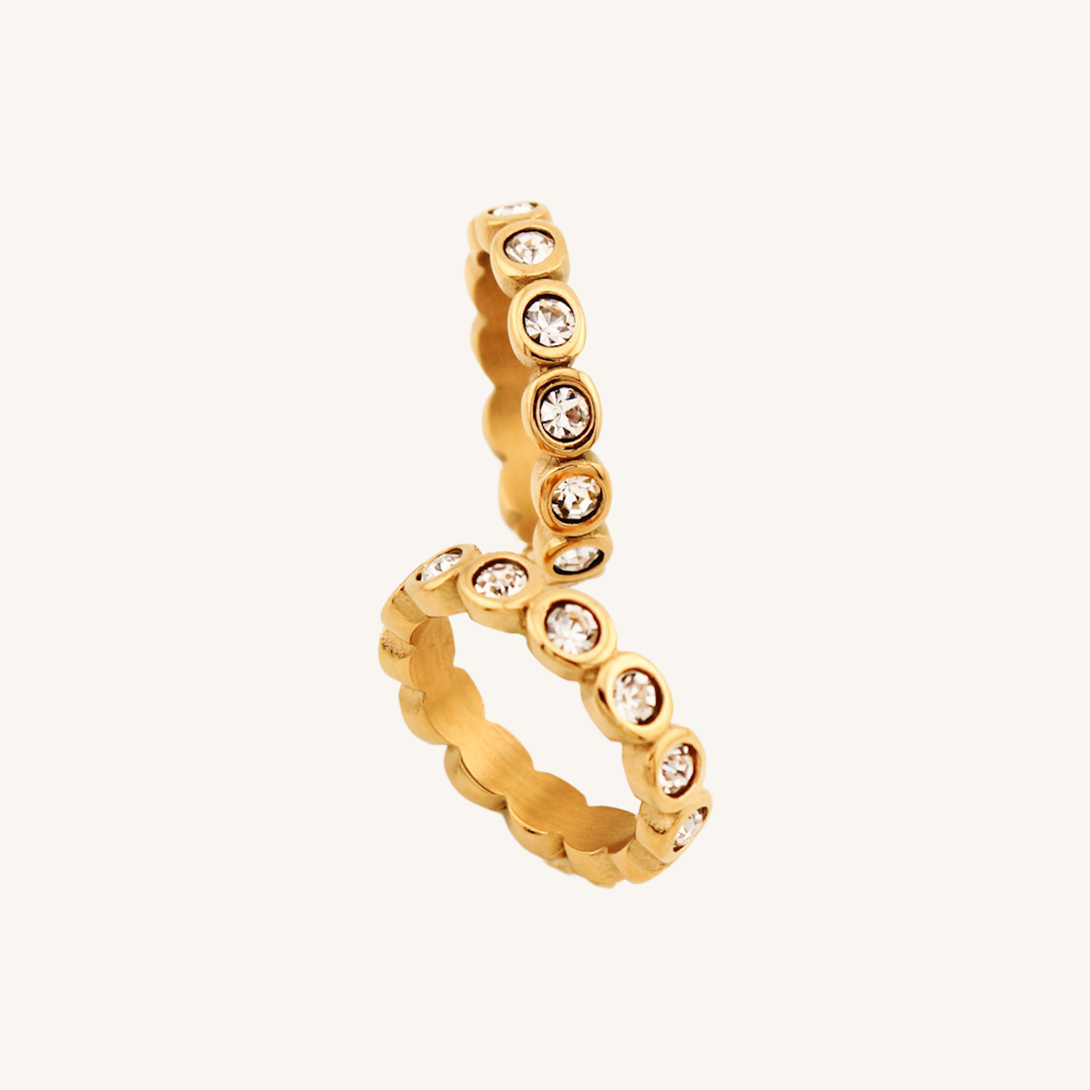 Festoon Rings Diamond Bezel Eternity Stacking Ring – Mermaid Haus Jewelry